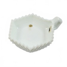 Westmoreland Milk Glass English Hobnail Sawtooth Nappy Dish picture