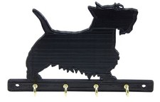 Scottish Terrier Scottie Dog Leash Holder Hanger Key Rack Organizer Wall Mounted picture