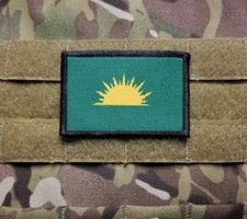 Irish Sunburst Flag 2x3 Tactical Hook Backed Military Patch IRA Sinn Fein picture