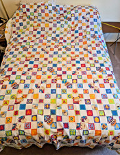 Vintage 1999 Springs Rugrats Nickelodeon Alphabet Twin Fitted + Flat Sheet Set picture