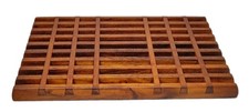 VTG Dansk Teak Wood Trivet Tray Lattice Hot Pad Bread Board Jens Quistgaard 12
