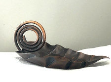 Vintage Rebajes MCM Copper Coiled Leaf Dish picture