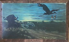 Antique Anheuser Busch Malt Nutrine Metal Sign A Hurry Call c.1905 Dr.'s Office picture