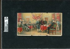 1911 T70 Hoffman Tobacco Card  Signing of the Declaration of Independence SGC 1 picture