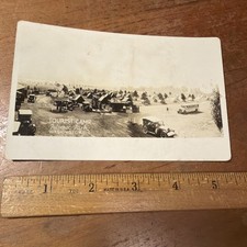 Rare Azo RRPC  Real Photo Post Card Tourist Camp Potomac Park Washington DC picture
