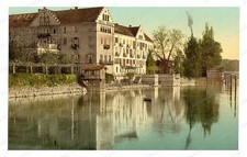 Constance Baden Insel Hotel Standard Postcard COPY RPPC picture