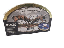 Buck 727 Battling Bucks Knife 2003 Collectible Tin Set WSP 264 New Sealed picture