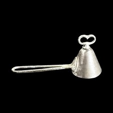 Clad's Conical Tin Ice Cream Scoop Vintage Key Twist Turn Mechanical #16 Antique picture