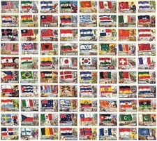 1956 Topps Flags of the World Complete Set of 80 READ DESCRIPTION  picture
