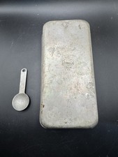 Vintage Mirro Aluminum Loaf Pan 5117M 9x5 x2.25 & Aluminum Measuring Spoon Set picture