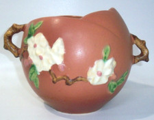 1949 Roseville Apple Blossom 342-6 Handled 6