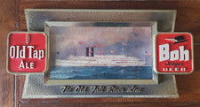 Vintage Enterprise Brewing Sign Old Tap Ale Boh Beer Fall River MA SS Priscilla picture