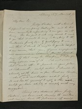 1855 George F. Simmons ALS to Rev. A.P. Peabody Unitarian Abolitionist Minister picture