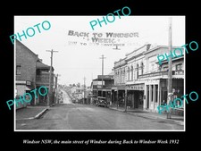 Windsor Nsw Back To Windsor On Main St c1932 Old Large Historic Photo picture