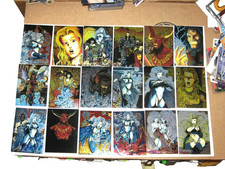 1994 LADY DEATH ALL-CHROMIUM SERIES 1 Krome Complete 100 Card Set CHAOS EVIL picture