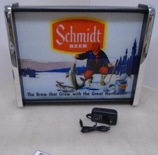 Schmidt Beer Ice Fishing Scene LED Display light sign box picture