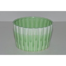Frisco Golden Gate Company Pottery Planter, Green White Drip Glaze Planter Pot picture