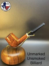 Unmarked Unsmoked Billiard Tobacco Pipe picture
