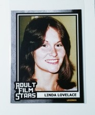 LINDA LOVELACE ADULT FILM STARS CUSTOM ART CARD WITH BACK + FREEBIE picture