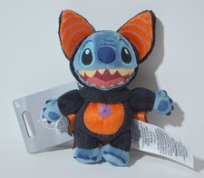 2026 Disney Parks Happy Halloween Stitch Vampire Plush Bag Charm Keychain New picture