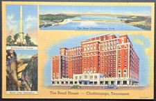 The Read House Hotel Chattanooga TN Linen Postcard 1937 Curteich picture