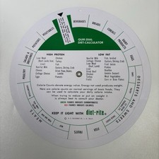 Vintage diet rite quik dial diet calculator Spin Dial Soda Pop Diet-rite Rare picture