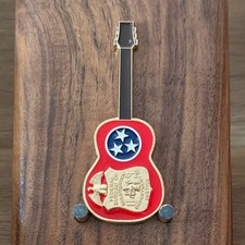 FBI Nashville Field Office Guitar Shaped Challenge Coin  1#43 picture