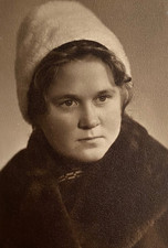 Beautiful girl portrait soviet life young woman ussr vintage photo picture