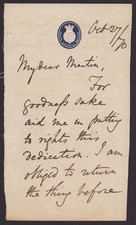 ARTHUR HELPS - AUTOGRAPH LETTER SIGNED 10/27/1870 picture