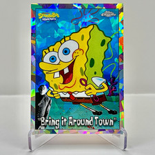 2025 Topps Chrome SpongeBob Bring It Around Town Night Shift Manager SSP  picture