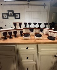 NIB Vintage Avon 1876 Cape Cod Ruby Red Glassware 20 Pc Set 11 Original Boxes picture