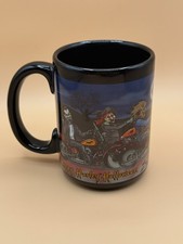 🏍️ Harley-Davidson Happy Harley Halloween Coffee Mug Black Monster Biker Mug picture