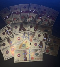 Playboy 24k Gold Foil $100 Banknotes 15 Novelty Notes 18+ W/COA NOT LEGAL TENDER picture