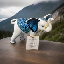 Hamilton Collection Elephant Enchantment – Blue Majesty Missing End of Tail picture