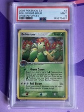 PSA 9 BELLOSSOM HOLO 2005 POKEMON EX UNSEEN FORCES #3 MINT picture