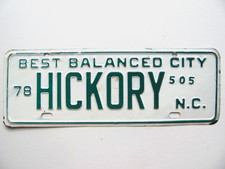 1978 NORTH CAROLINA LICENSE PLATE TOPPER