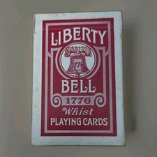 Antique Rare Standard Playing Card (USPCC) Liberty Bell #1776 Whist Size 52+EC picture