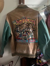 VNT DISNEY STORE Walt Disney Animation Studio Suede Leather Bomber Jacket Size M picture
