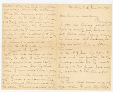 1895 Letter Meriden NH Rhetoric Logic Teaching Life Details – Florence P. Robins picture