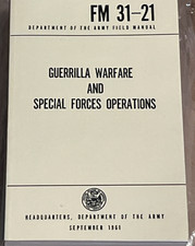 FM31-21 GUERRILLA Warfare SPECIAL OPERATIONS US Army Field Manual 1961 Training  picture