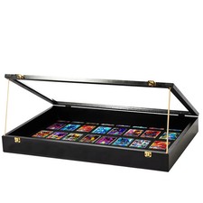 PENNZONI Trade Show Display Case Portable Black  w/ Wooden Dowels picture