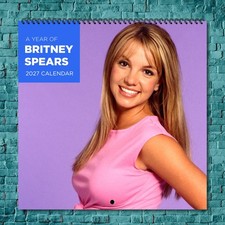 Britney Spears 2027 Wall Calendar 12 Month Celebrity Photo Fan Collectible picture