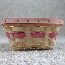 Longaberger 2008 Horizon of Hope Basket Pink Woven Support a Cure Handmade picture