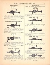 1919 Vtg Paper Ad Hardware Breast Hand Chain Drills Goodell-Pratt Yankee Etc picture