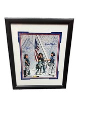 9-11 Firefighter Tribute Replica Autograph Framed 11x14 picture