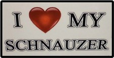 I Love My Schnauzer Refrigerator Magnet   picture