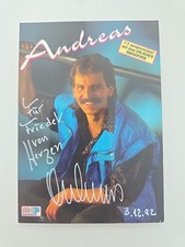 ANDREAS Autograph Signed Autograph Card Original picture