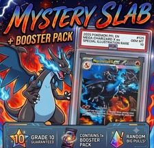 Pokemon Mystery Slab | Grade 10 ONLY + Booster Pack | Charizard PSA ACE CGC ETC picture