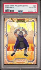 2025 WONDERCARD TEENAGE MUTANT NINJA TURTLES PREC S1 U H #29 SHREDDER GOLD /399 picture