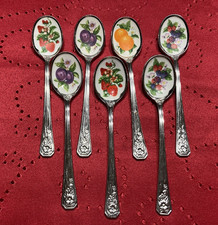 Avon Vintage Stainless Enameled Fruit Spoon  7 picture